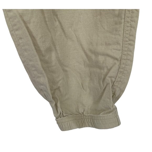 Social Standard by Sanctuary Khaki Linen Blend Solstice Jogger Pant Size XL - Picture 2 of 10